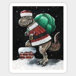 Santasaurus Sticker